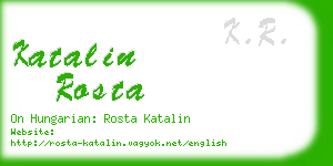 katalin rosta business card